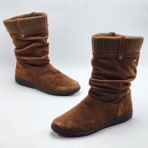 Cougar Vienna Waterproof Brown Suede Boots Women's Size 10